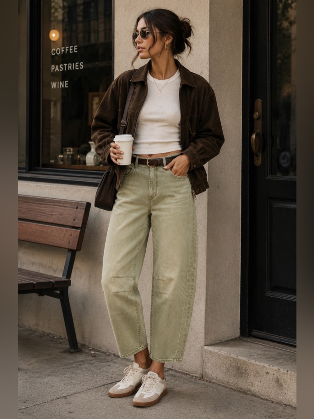 EDYSON Jack Light Olive High Rise Slouchy Barrel Women’s Jeans Sz 29